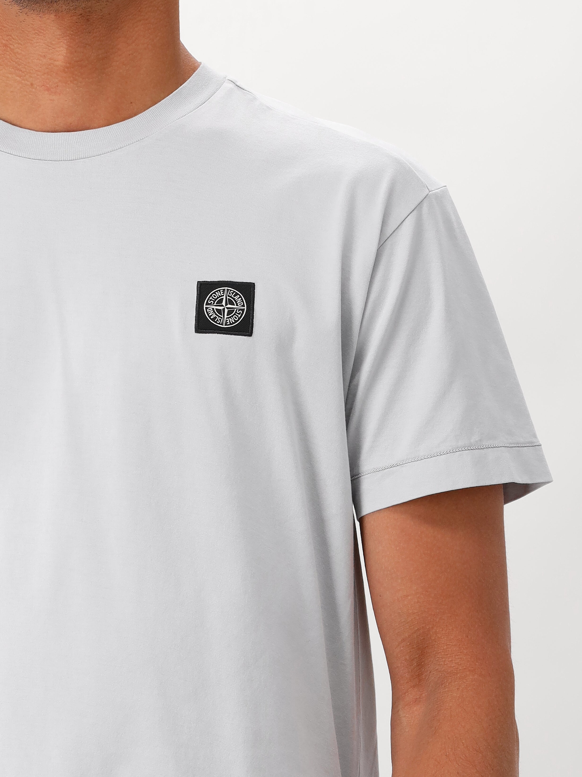 Stone Island T-shirt Grijs Logo Patch