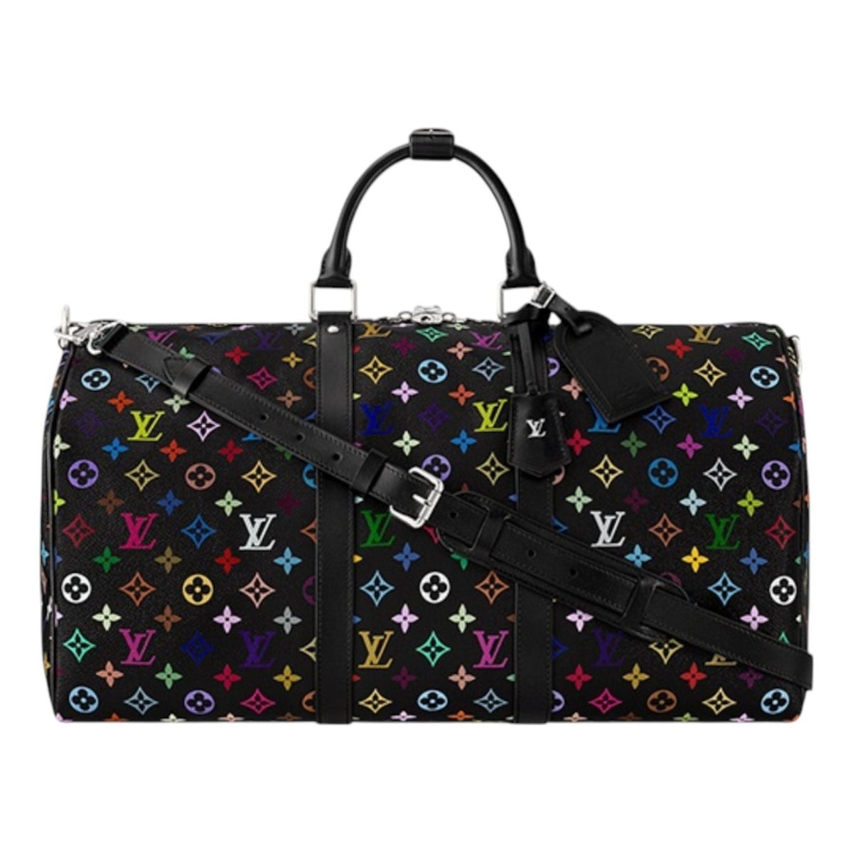 LOUIS VUITTON x Takashi Murakami Keepall Bandouliere 50 'Black Multicolored' M13745