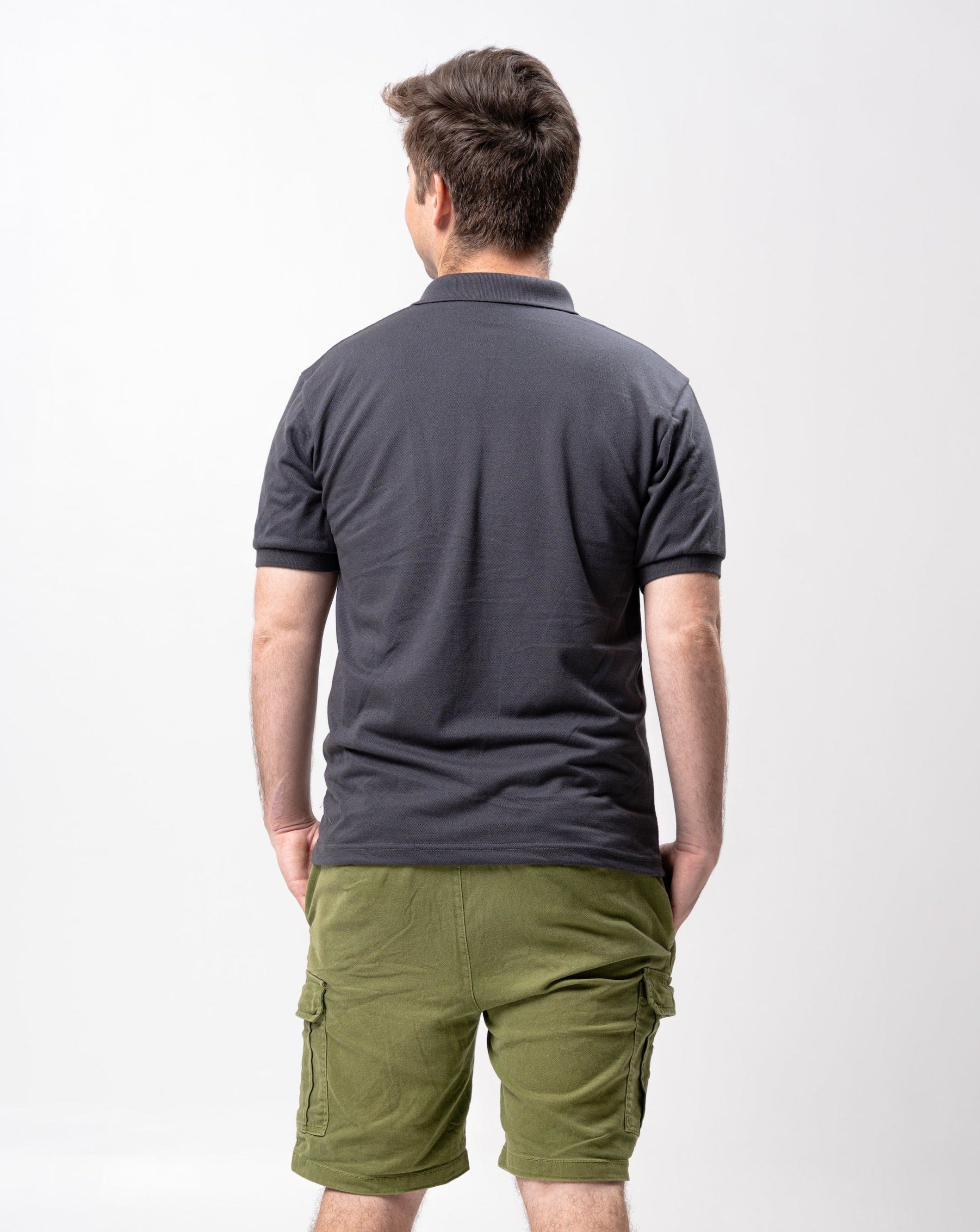 Steel Gray Classique Plain Polo Shirt
