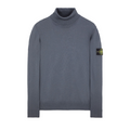 Stone Island Virgin Wool Turtleneck Sweatshirt in Dark Grey