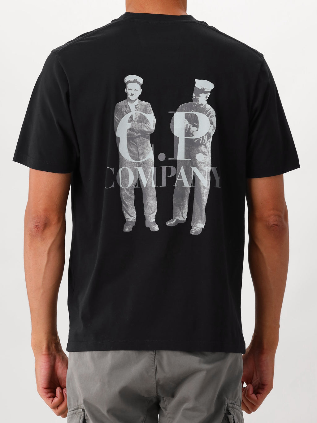 C.P. Company T-shirt Zwart Jersey 30/1