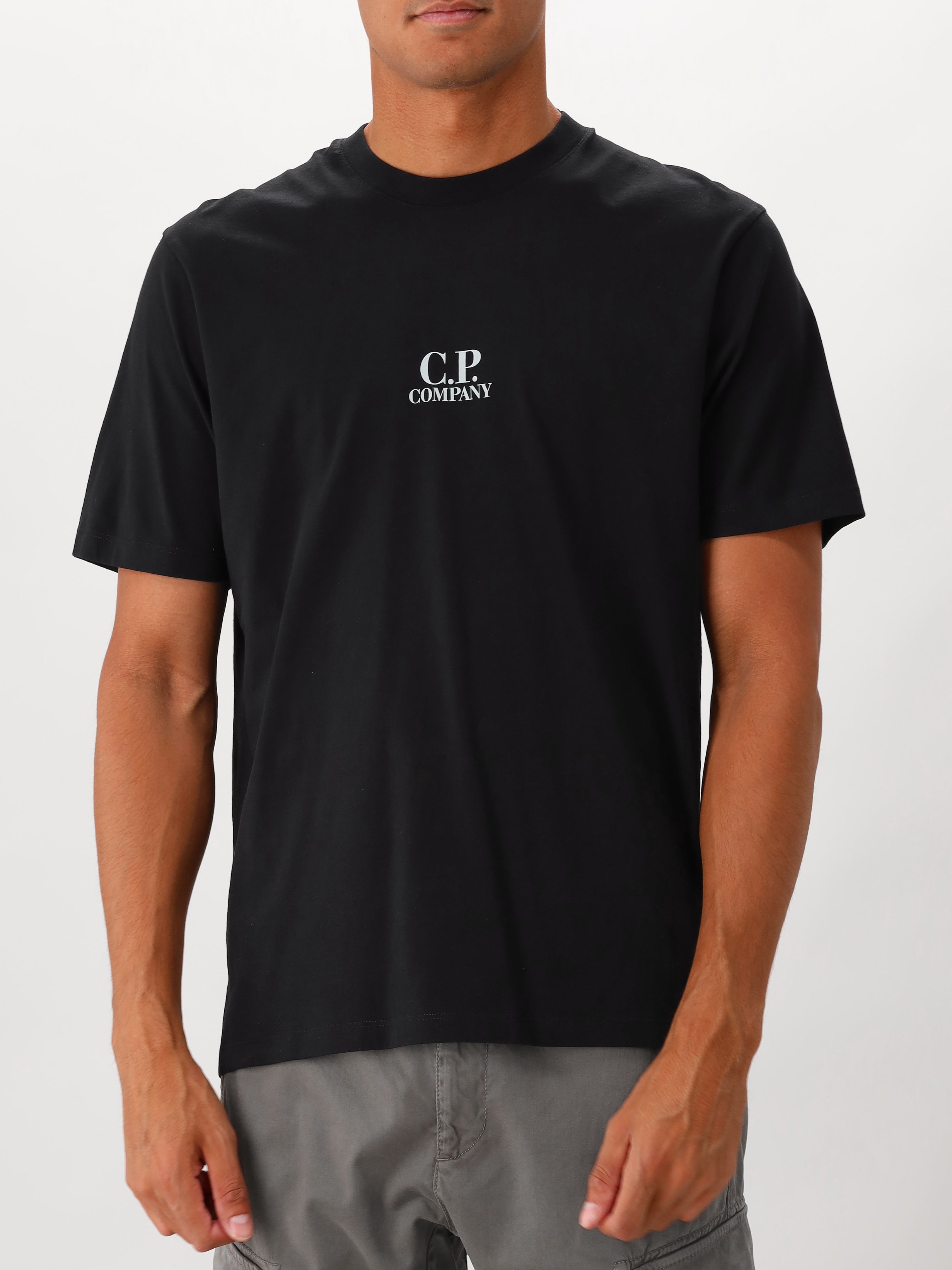 C.P. Company T-shirt Zwart Jersey 30/1