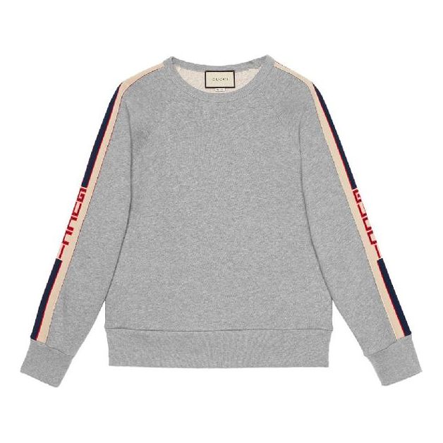 Gucci Side Sleeve Logo Turtleneck Sweatshirt 'Grey' 522846-X9I97-1295