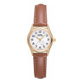 Casio Influencer Analog Leather Strap Watch 'Brown White Gold' LTP-1094Q-7B7