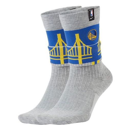 Nike Unisex Golden State Warriors Courtside Nba Sports Socks 1 Packs Gray CK6896-063