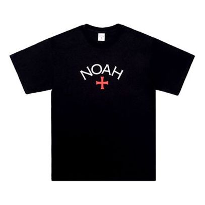 NOAH NYC Logo Tee Black Alphabet Short Sleeve Unisex NOAH-SS18-002