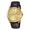 CASIO Male DRESS Japan / South Korea Fashion Mens Gold Analog MTP-1183Q-9A