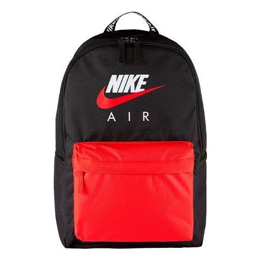 Nike Air Heritage Logo Backpack 'Black Red' CW9265-011