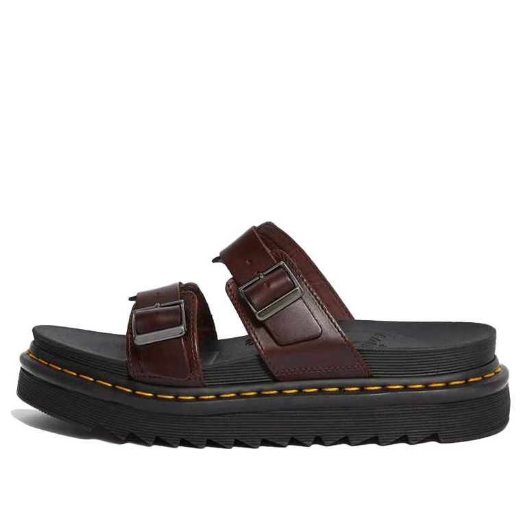 Dr. Martens Myles Brando Leather Sandals Brown 23523211