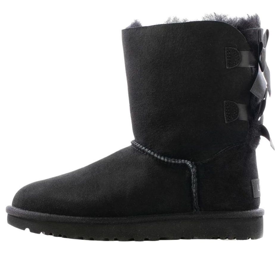 (WMNS) UGG Bailey Bow II Boot 'Black' 1016225-BLK