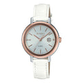 CASIO SHEEN Waterproof Solar Powered Quartz White Analog SHS-4525PGL-7APR
