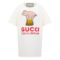 (WMNS) Gucci Equilibrium PIggy Printing Female White 615044-XJCRI-9095