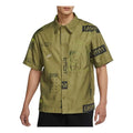 Nike Alphabet Pattern cashew Short Sleeve Shirt Green DO4024-378