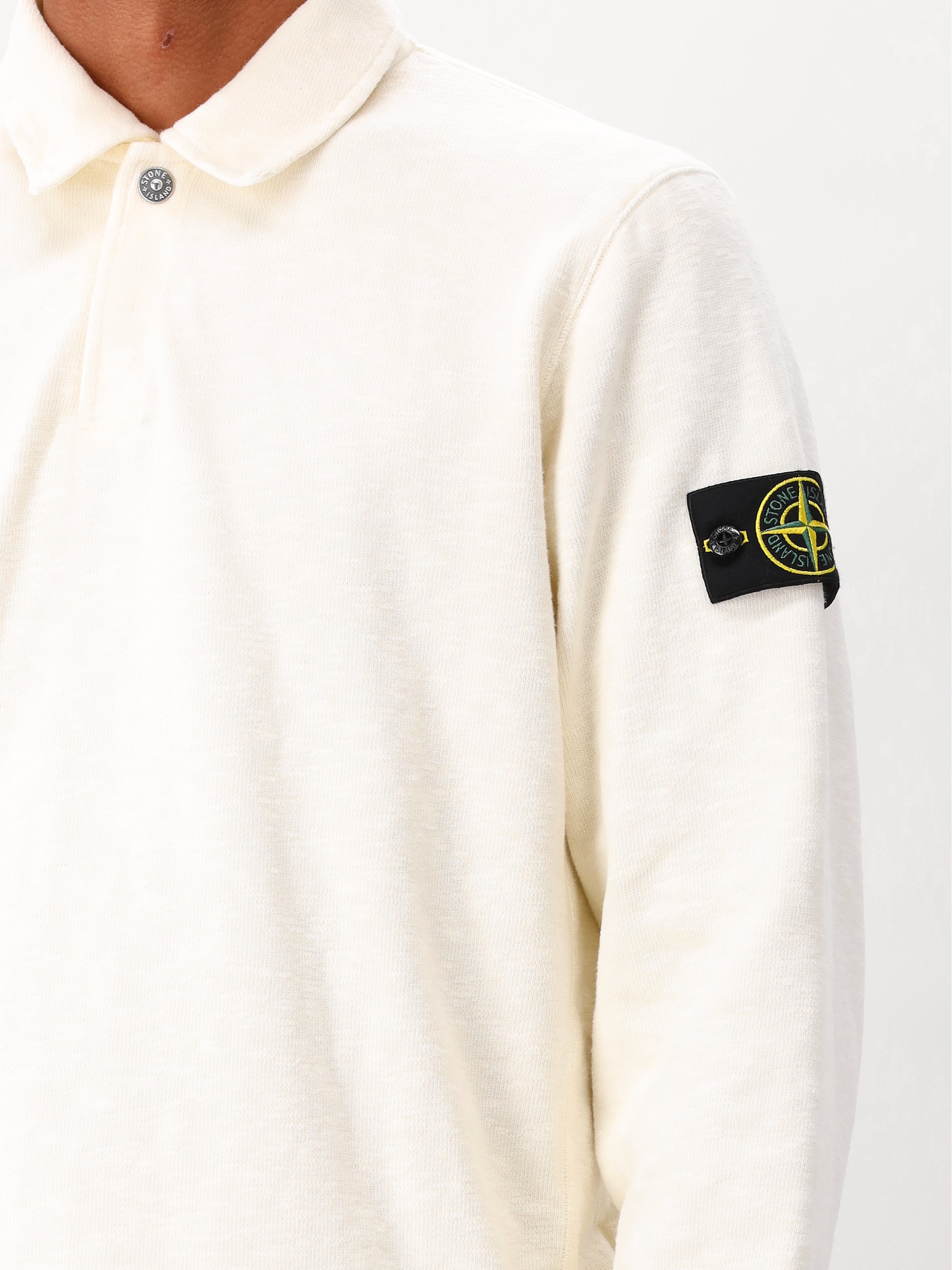 Stone Island Polo Sweater Wit