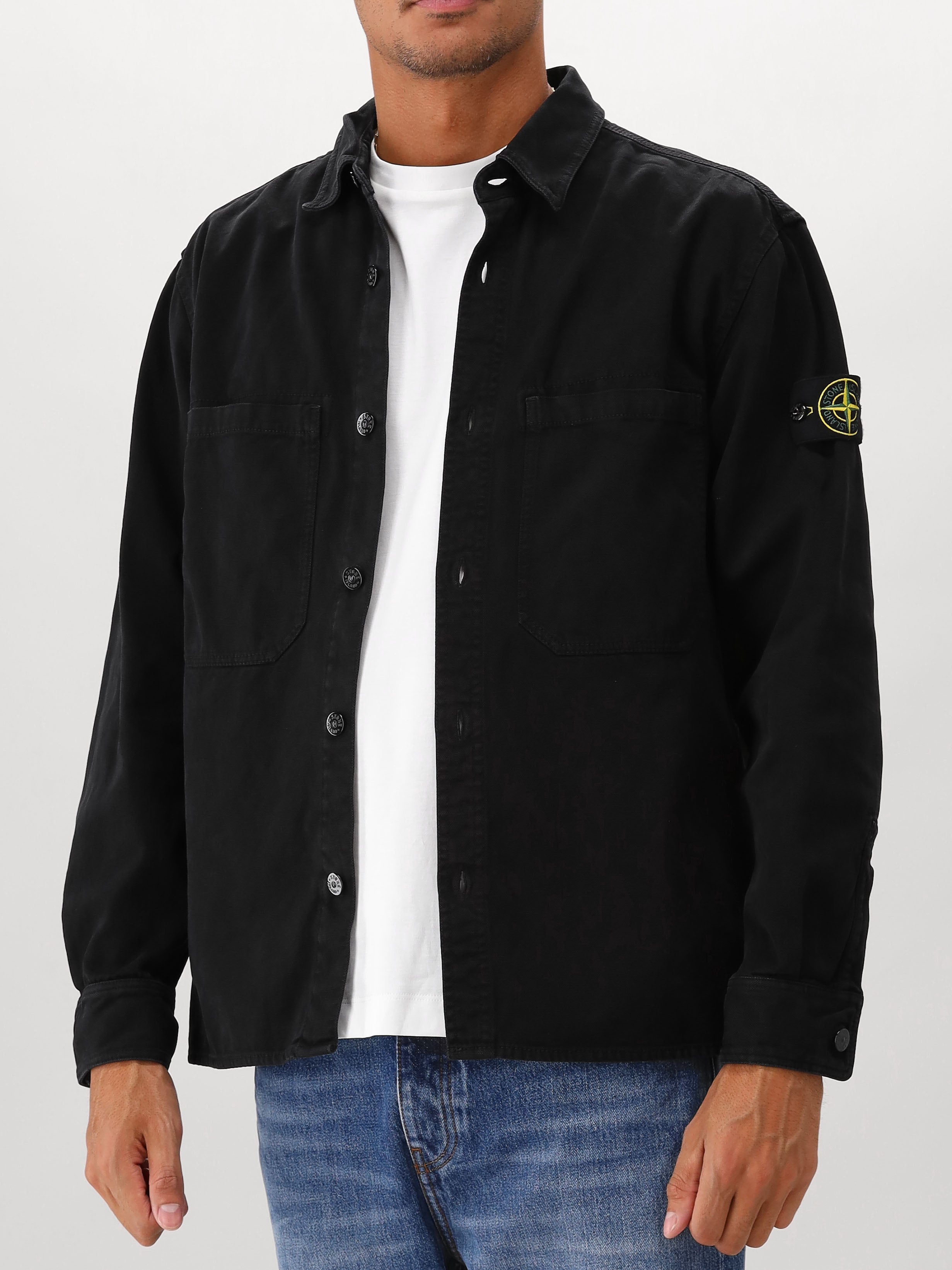 Stone Island Overshirt Zwart