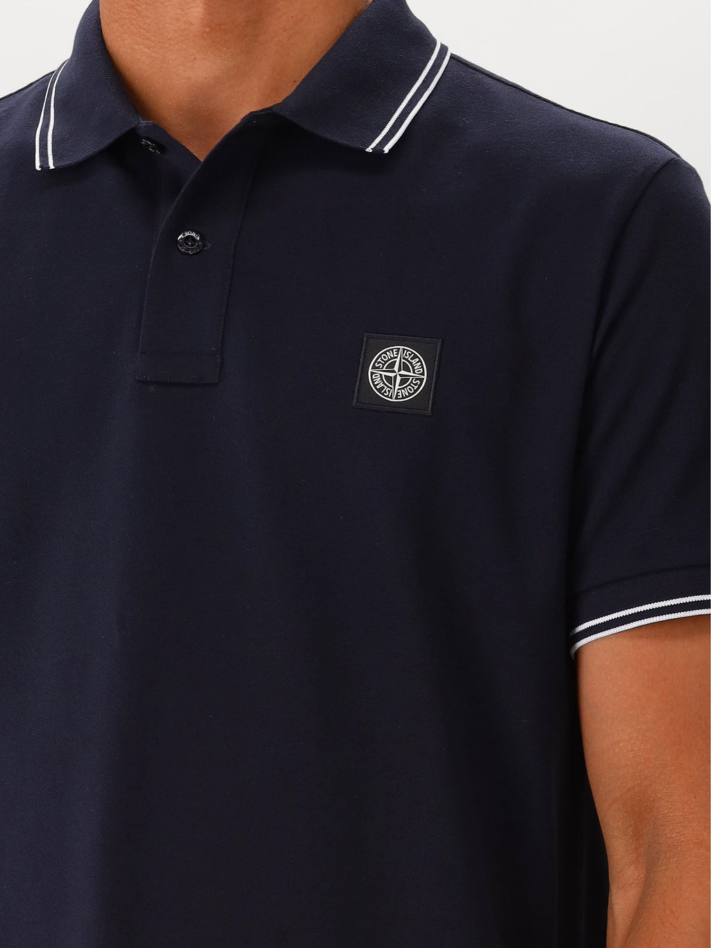 Stone Island Polo Blauw Contrast