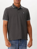 Stone Island Polo Contrast Donkergrijs