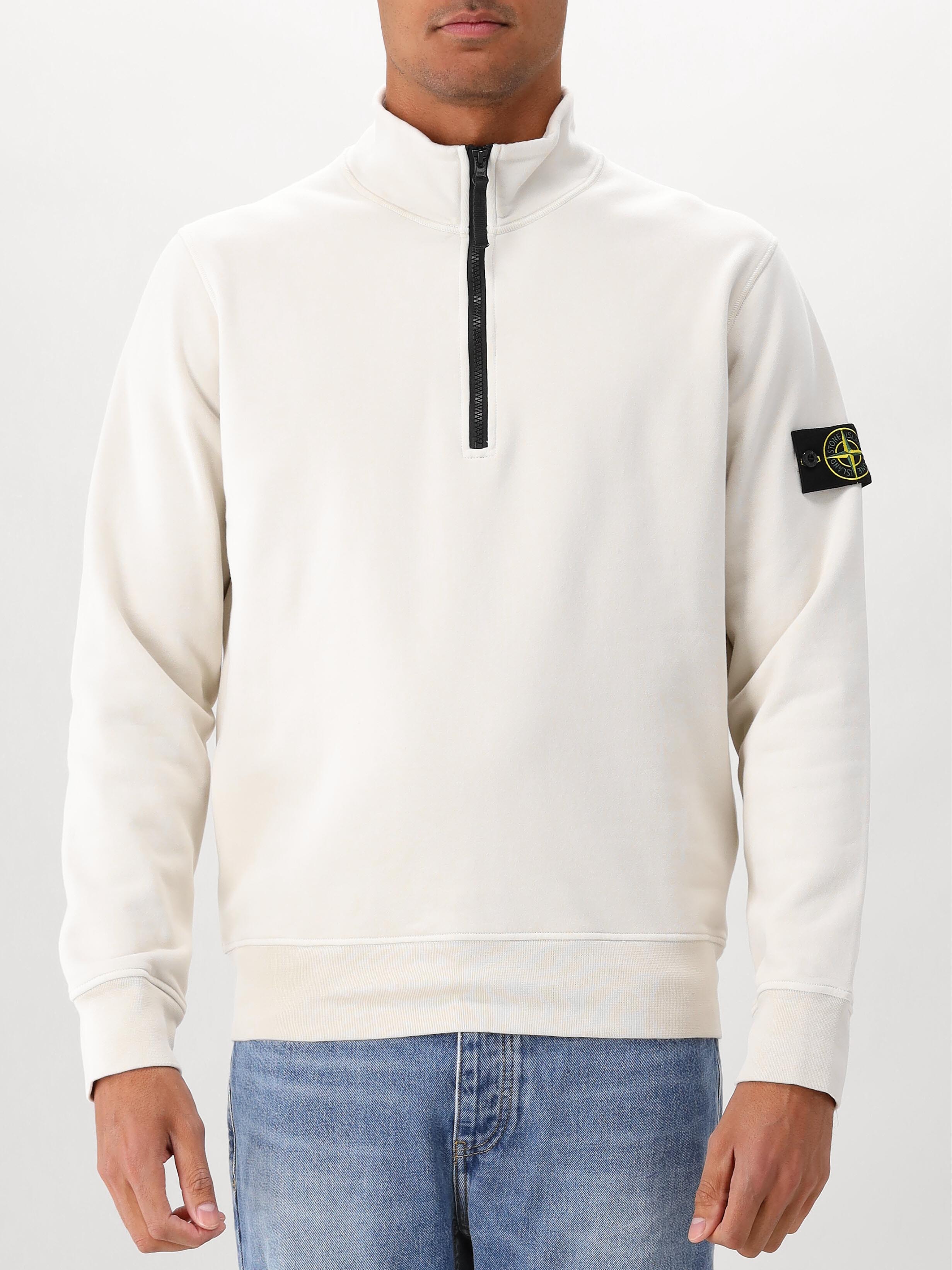 Stone Island Sweater Beige Half Zip
