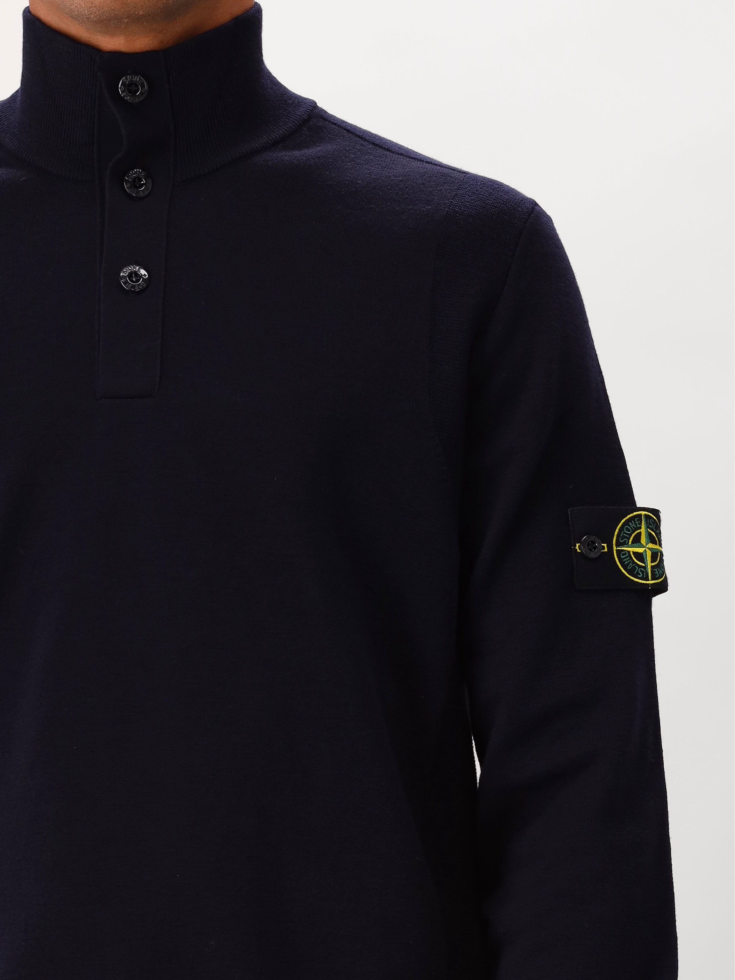 Stone Island Gebreide Trui Blauw