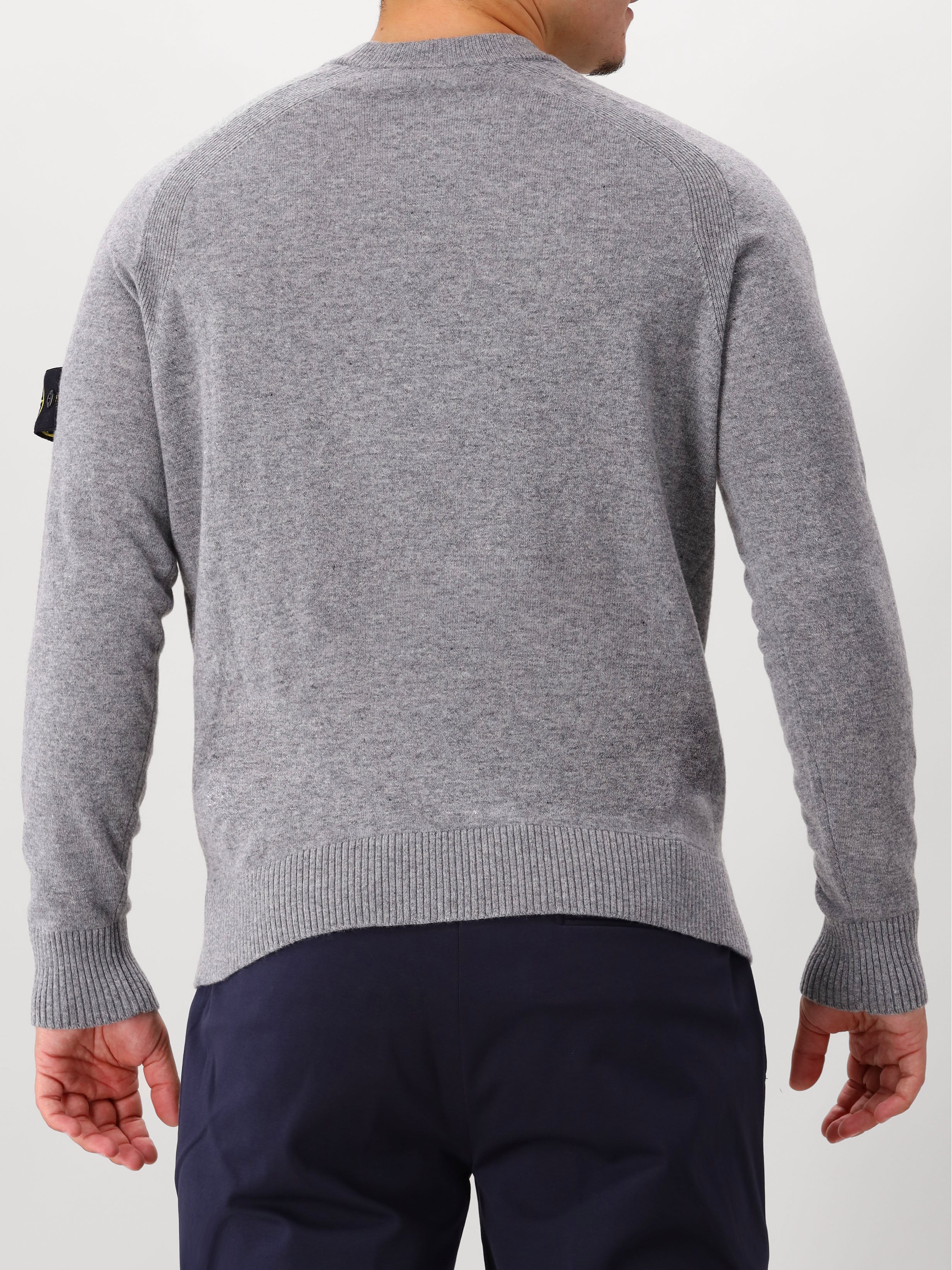 Stone Island Gebreide Trui Grijs