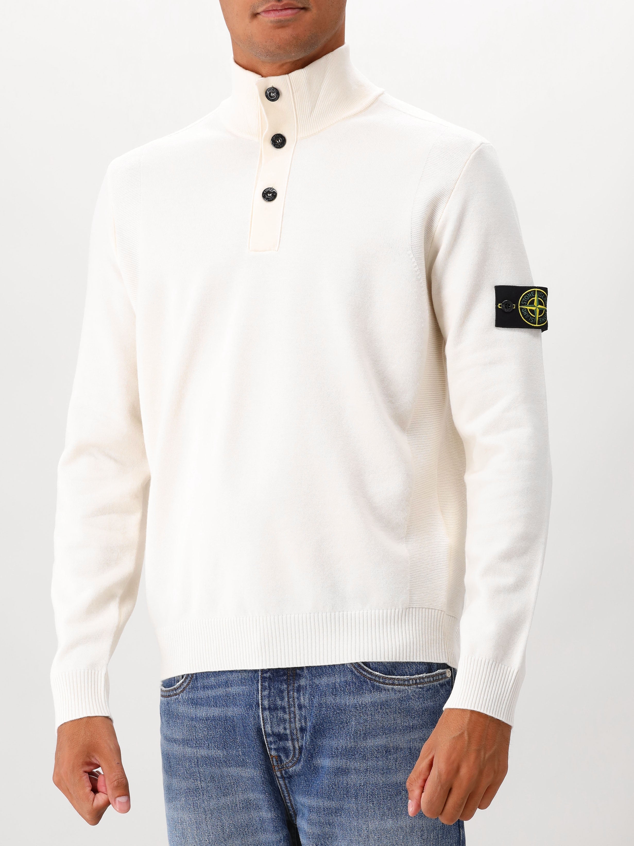 Stone Island Gebreide Trui Beige