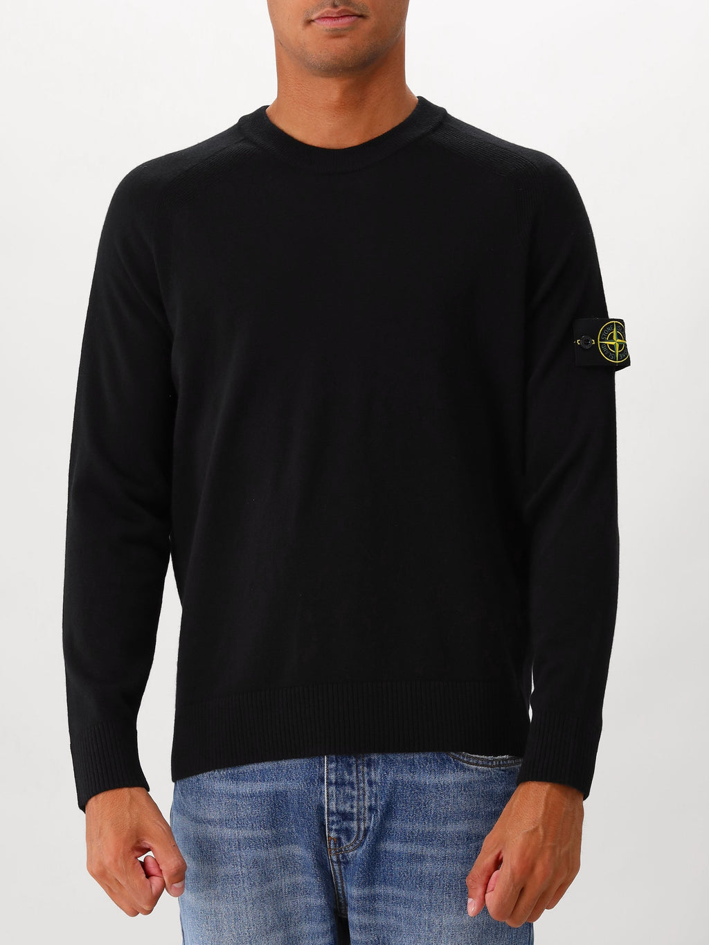 Stone Island Gebreide Trui Zwart